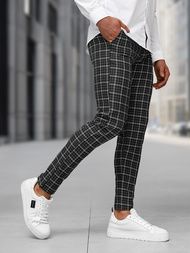 Pánské Chino Kalhoty Černé OZONEE DJ/5515Z