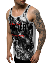 Pánské Tílko Šedé OZONEE JS/SS11033