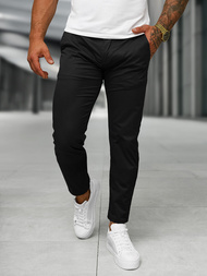 Pánské Chino Kalhoty Černé OZONEE BL/SK222/1