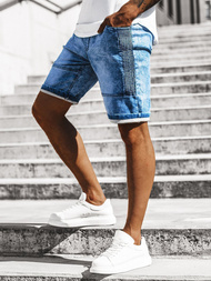 Pánské džínové kraťasy Modré OZONEE RF/HY319