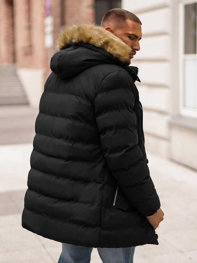 Pánská Zimní Bunda Černá OZONEE JS/5M3122/392Z