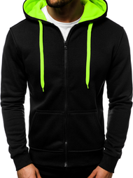 Pánská Mikina Černo-celadon OZONEE JS/2013