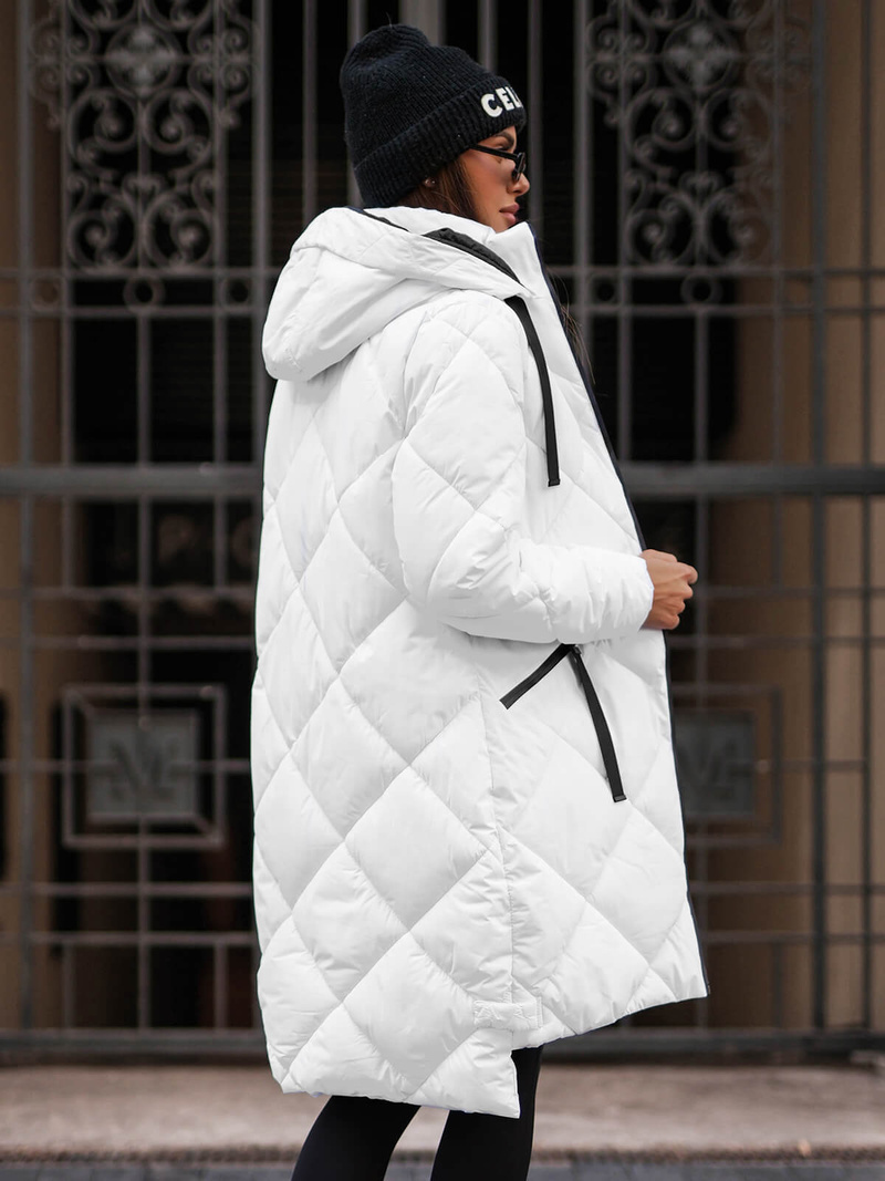 Dámská Bunda Bílá OZONEE JS/5M3168/281Z