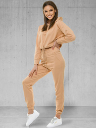 Dámská dvoudílná tepláková souprava Béžová OZONEE O/12108