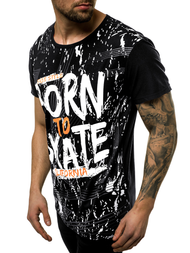 Pánské Tričko Černé OZONEE JS/KS1989