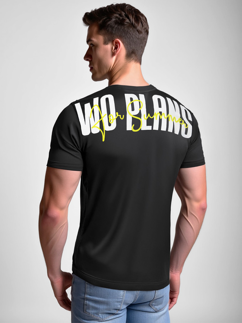 Pánské Tričko Černé OZONEE O/T1277/3Z