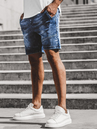 Pánské džínové kraťasy Modré OZONEE JS/KK116