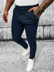 Pánské Chino Kalhoty Námořnické Modré OZONEE O/4000