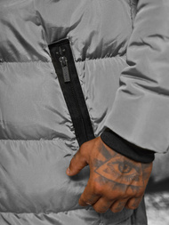 Pánská Zimní Bunda Šedá OZONEE O/M799