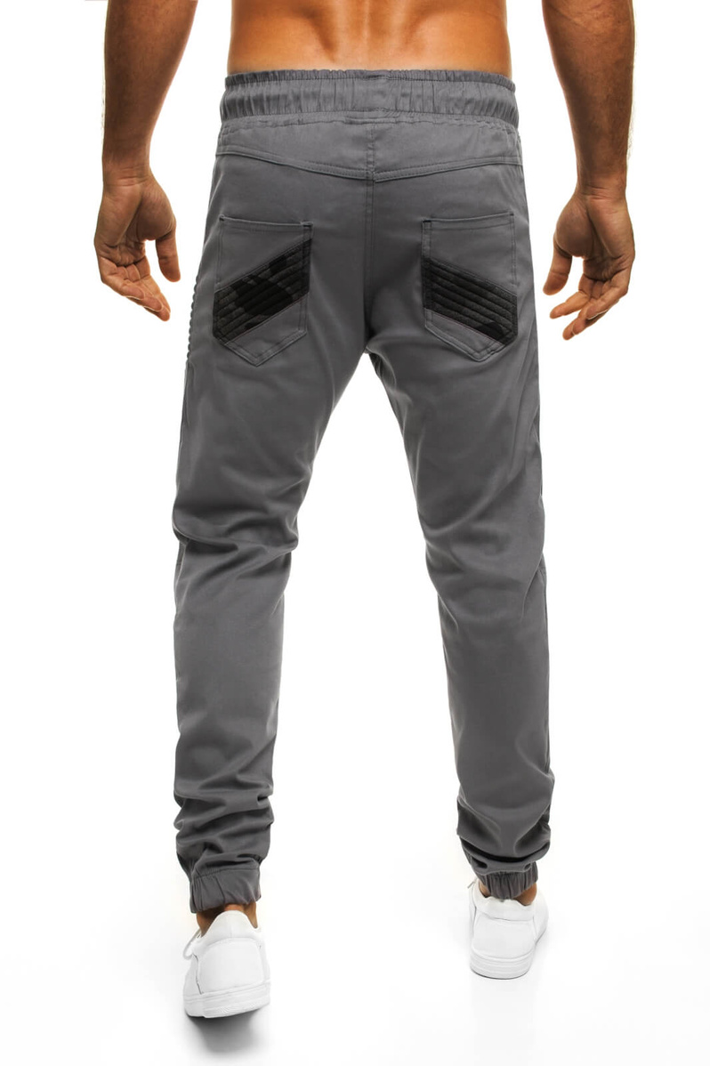 Pánské Kalhoty Jogger Šedé OZONEE A/706