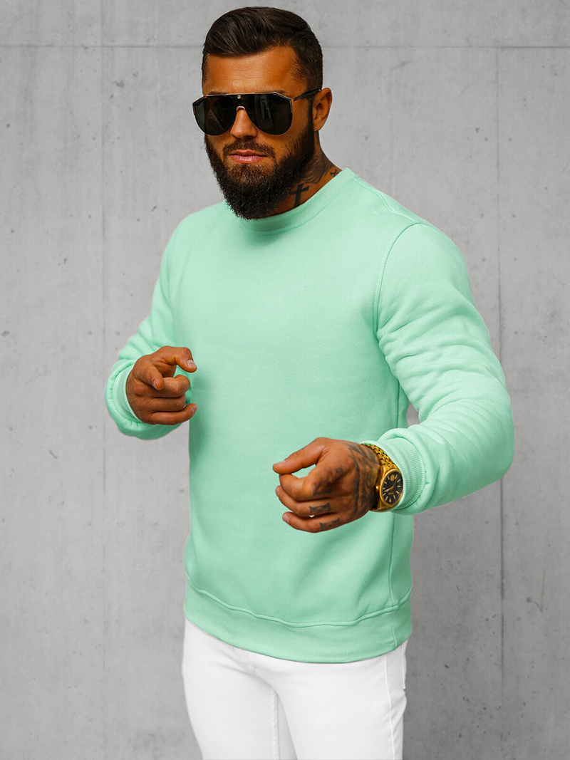 Pánská Mikina Mentolová OZONEE JS/2001-10Z