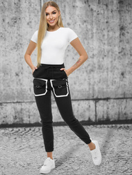 Ženy Kalhoty Jogger Černé OZONEE O/8051