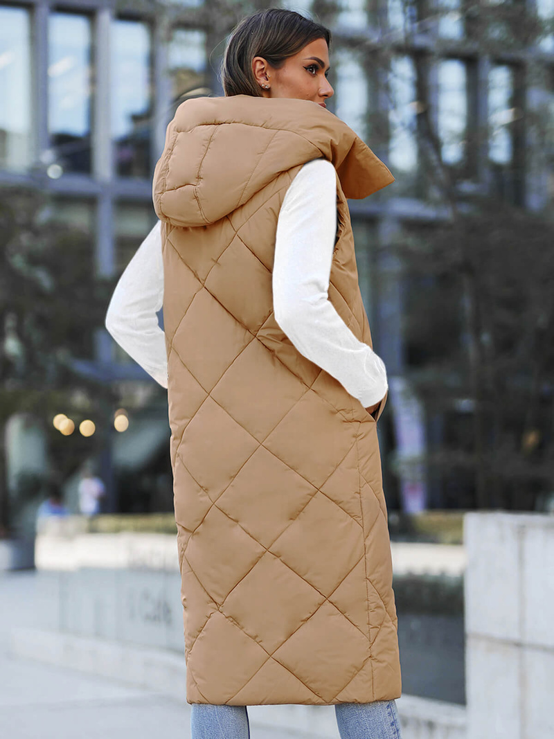 Dámská vesta camelová OZONEE JS/5M3165/84