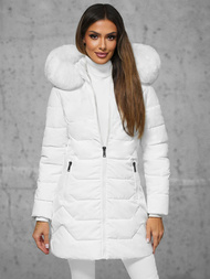 Dámská Bunda Bílá OZONEE JS/16M9121/281