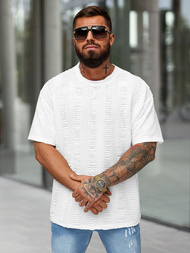 Pánské Tričko Bílé OZONEE O/B1149