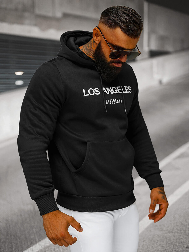 Pánská Mikina Černá OZONEE JS/27B6507/3