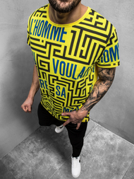 Pánské Tričko Žluté OZONEE JS/KS2020Z