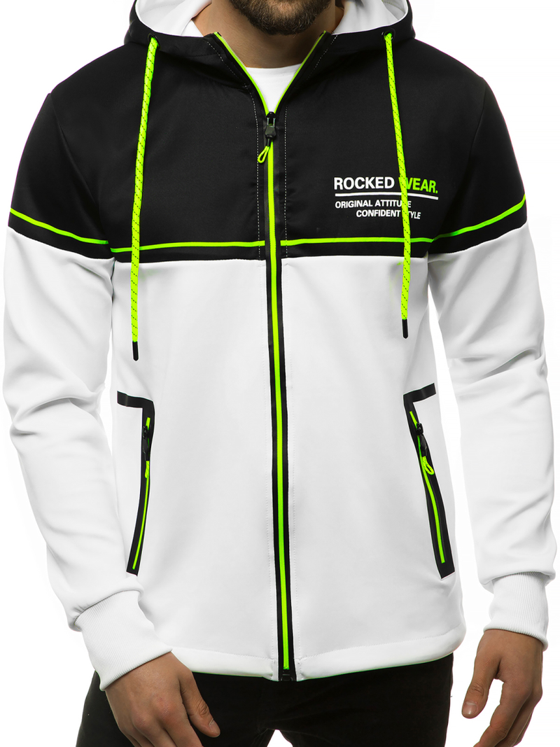 Pánská Mikina Bílá OZONEE JS/DD20122