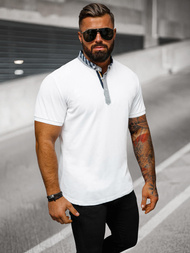 Pánské Polo Tričko Bílé OZONEE O/DA803