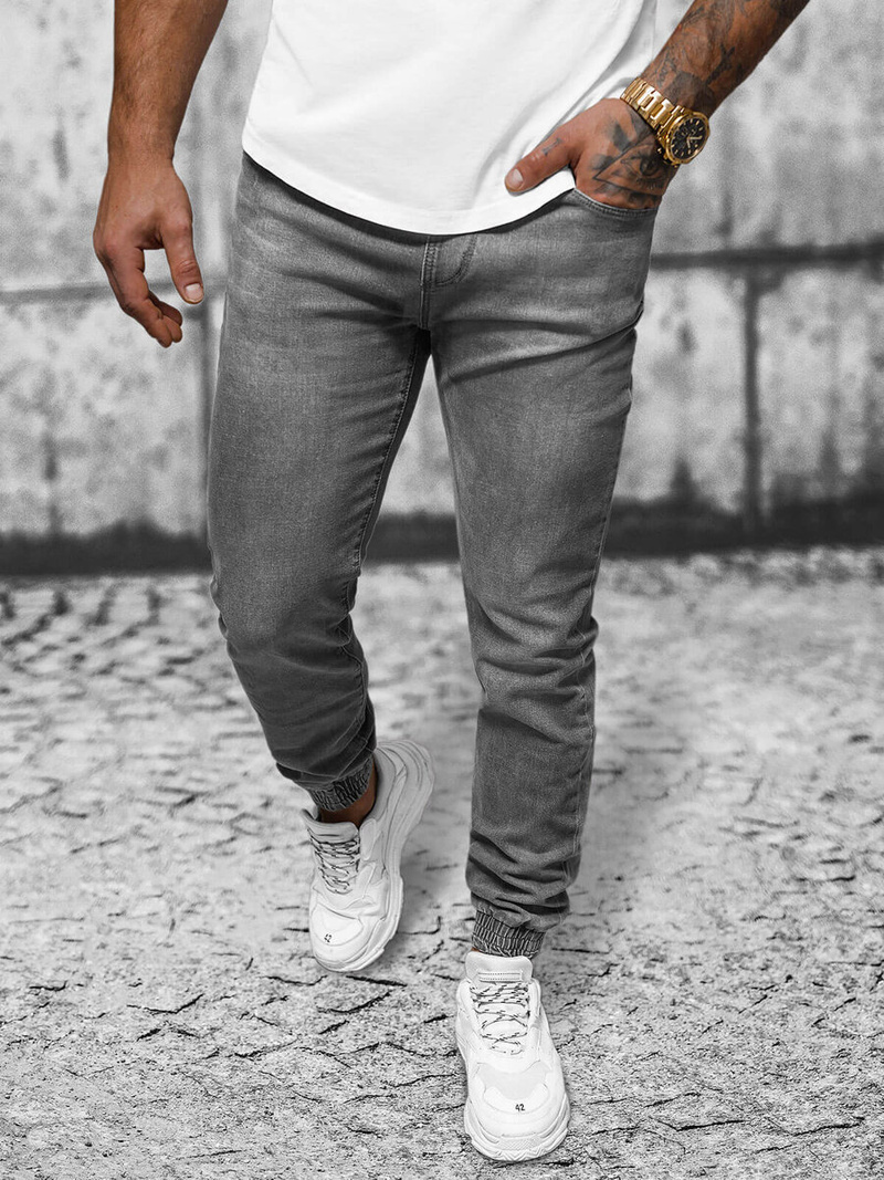 Pánské Džíny Jogger Grafitové OZONEE NB/MP0275GC