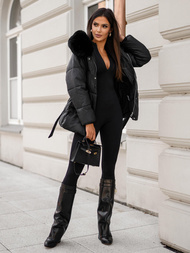 Dámská Bunda Černá OZONEE JS/16M9206/392