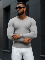 Pánský Svetr Šedý OZONEE NB/MMB601/2Z