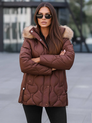 Dámská Bunda Čokoláda OZONEE JS/5M3226/158Z