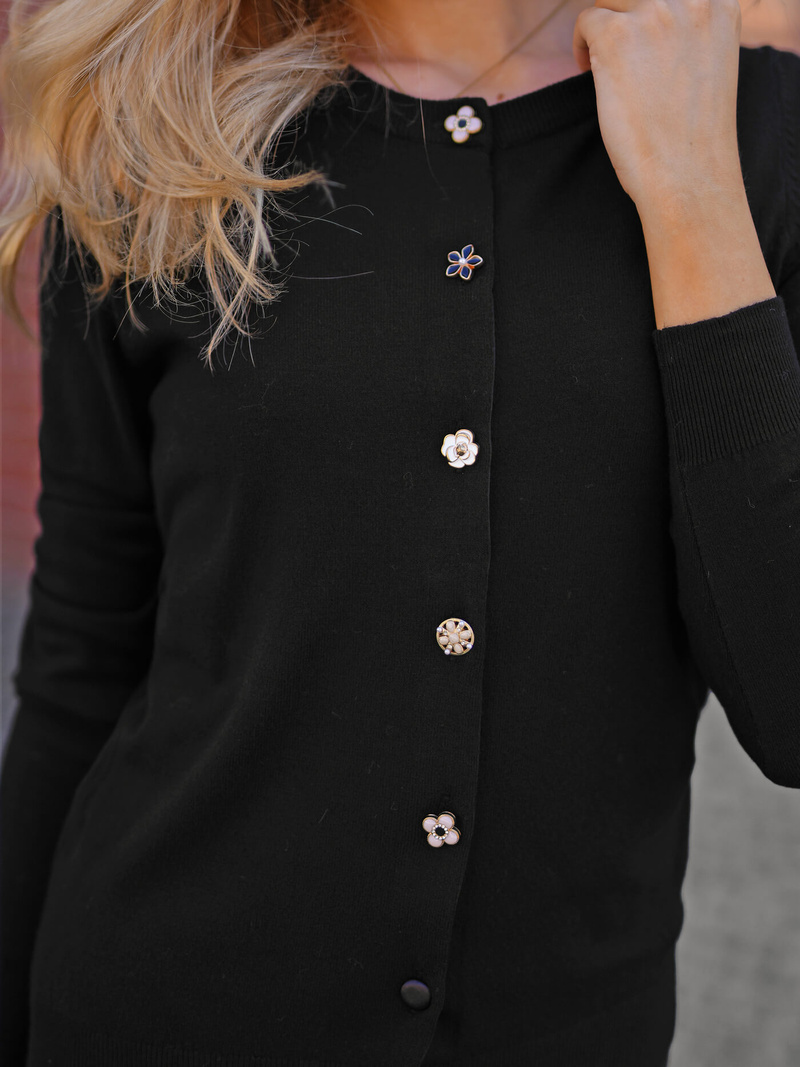 Dámský Svetr Černý OZONEE JS/53B5210/3