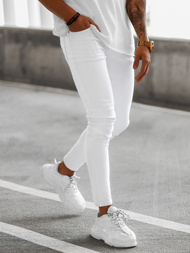 Pánské Džíny Bílé OZONEE E/5348/01Z