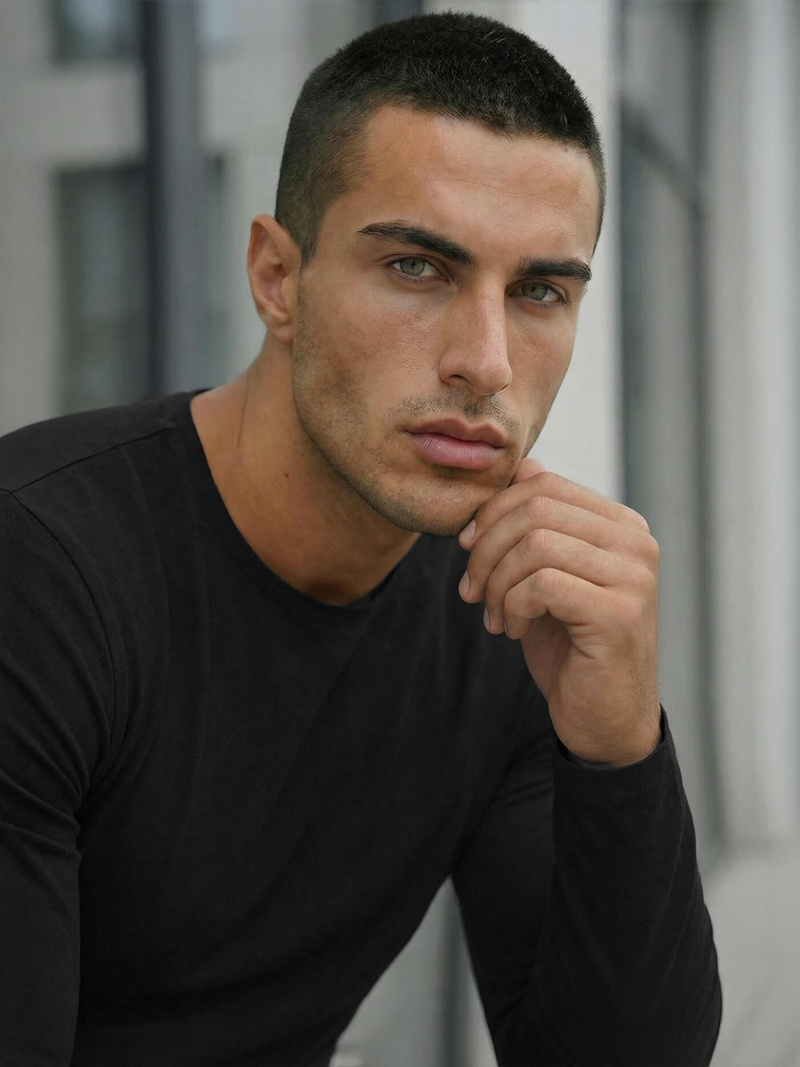 Pánské Tričko S Dlouhým Rukávem Černý OZONEE JS/DB71/1