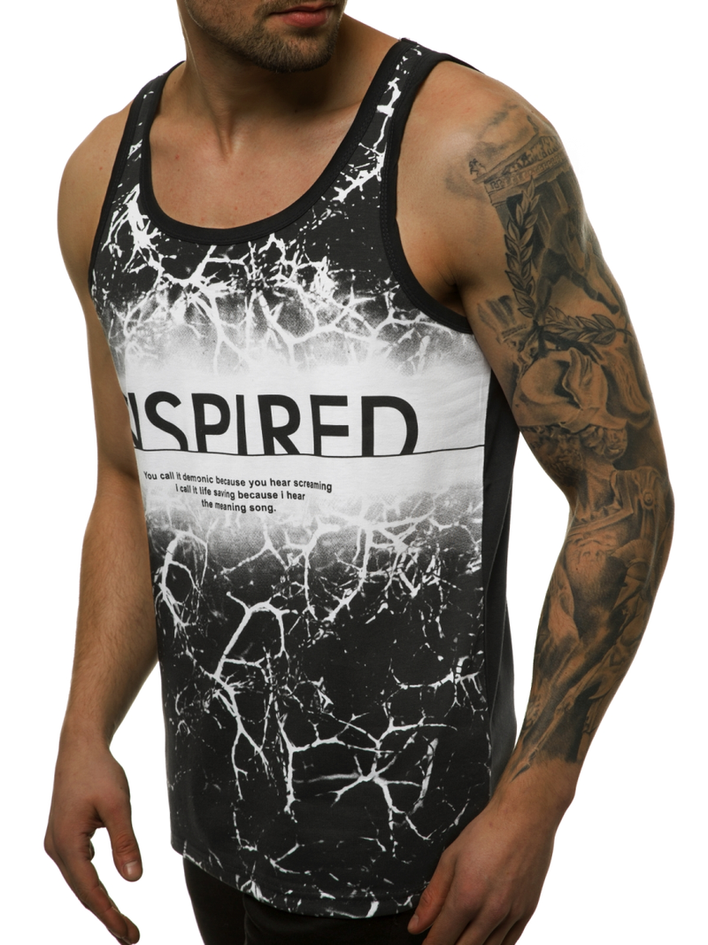 Pánské Tílko Bílé OZONEE JS/SS11050