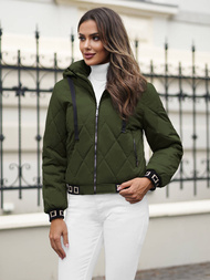 Dámská Bunda Tmavě-Zelená OZONEE JS/16M9086/136Z