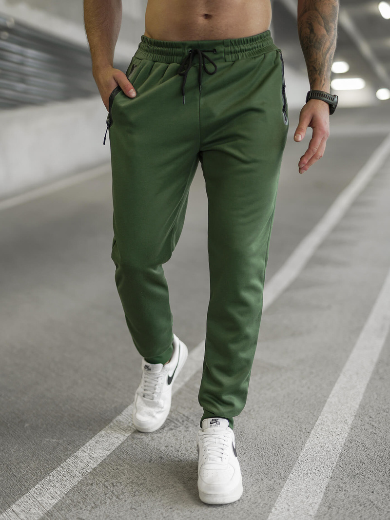 Pánské Tepláky Khaki OZONEE JS/17K1998/29