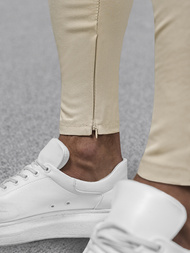 Pánské Chino Kalhoty Béžové OZONEE DJ/3300