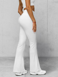 Dámské legíny se širokými nohavicemi bílé OZONEE JS/XY24016L