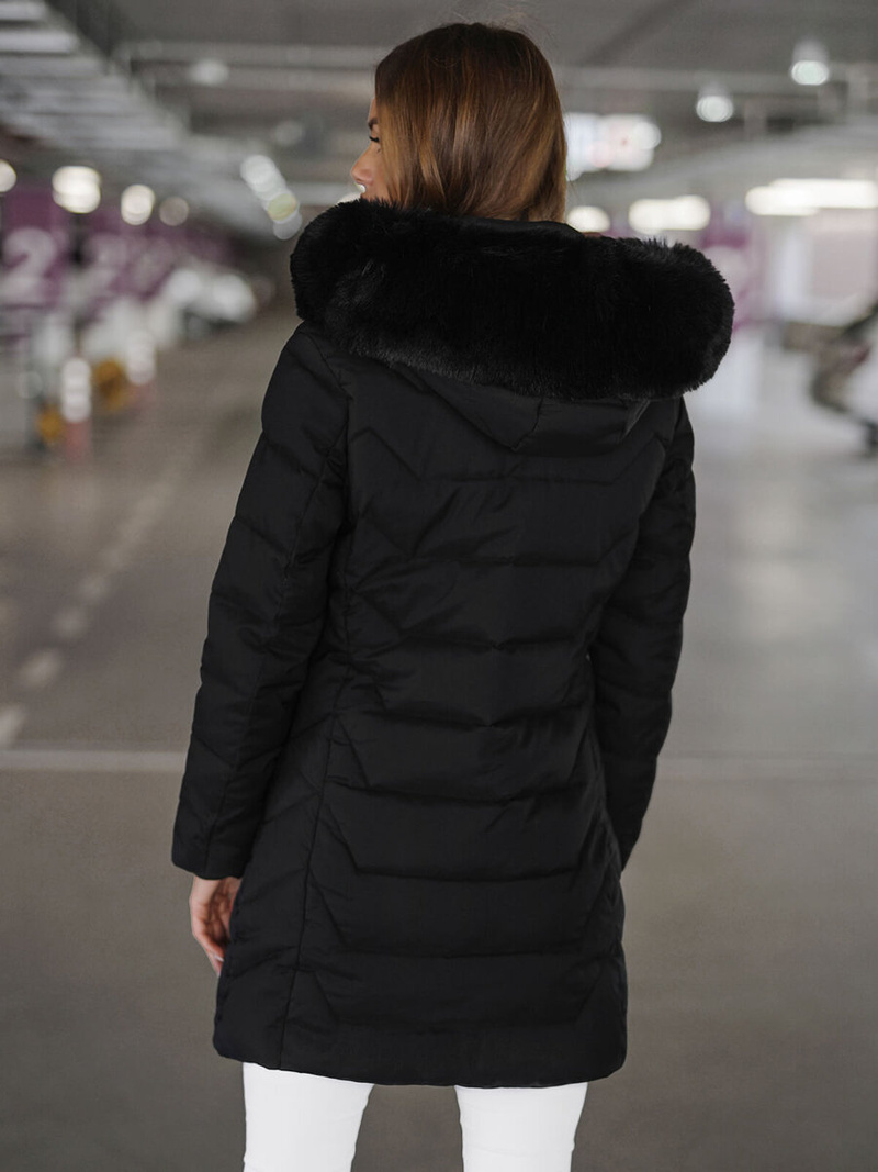 Dámská Bunda Černá OZONEE JS/16M9121/392Z