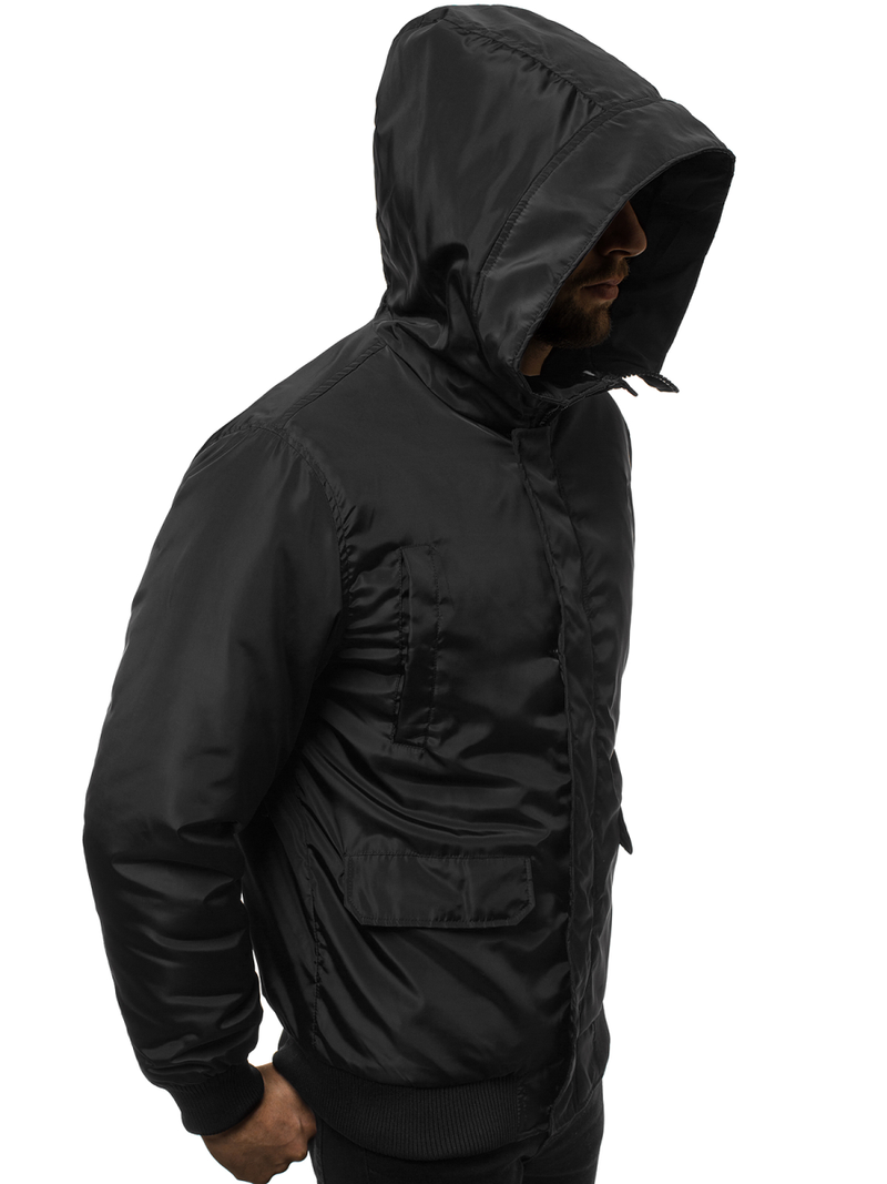 Pánská Bunda Černá OZONEE JS/2019005