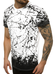 Pánské Tričko Bílé OZONEE JS/SS11019