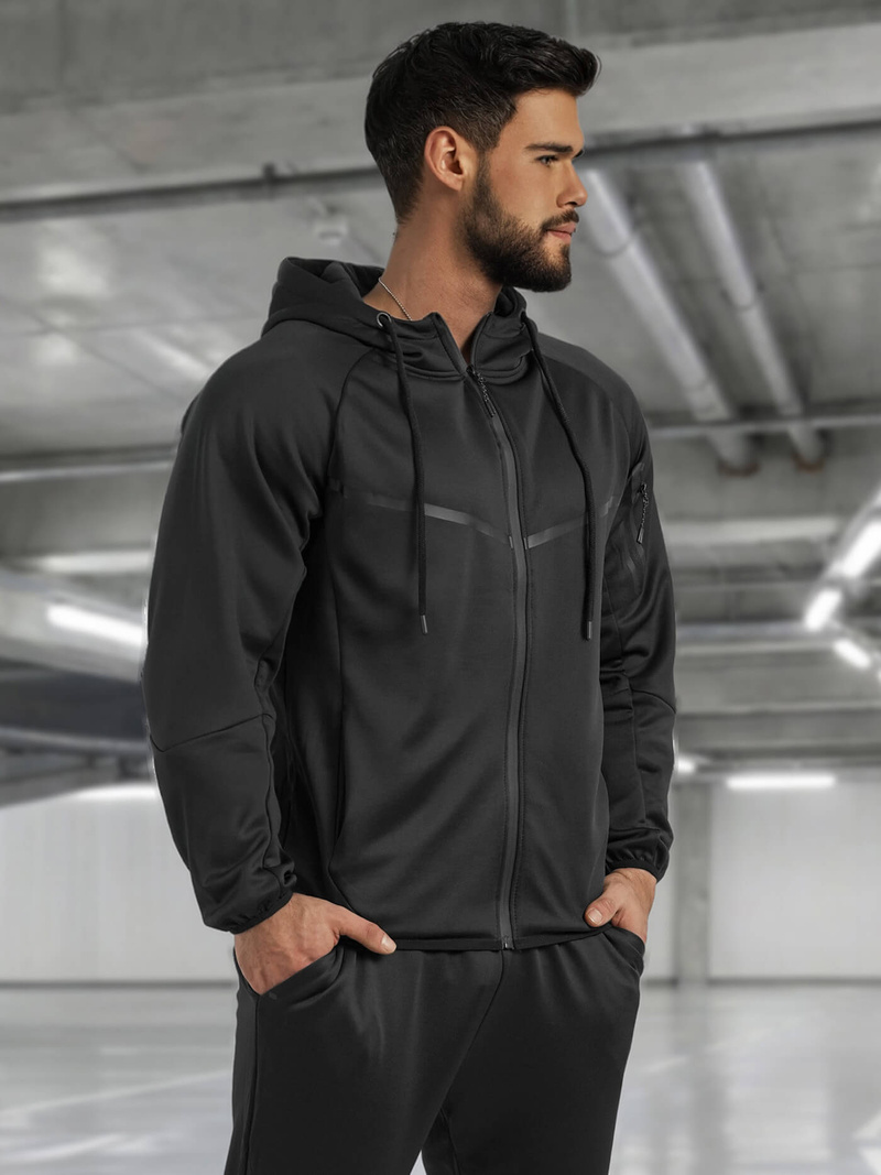 Pánská Tepláková Souprava Černá OZONEE JS/8C1966/3