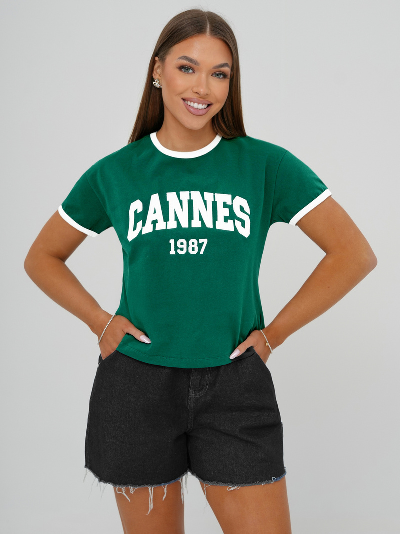 Dámské Tričko Zelený OZONEE JS/R62184