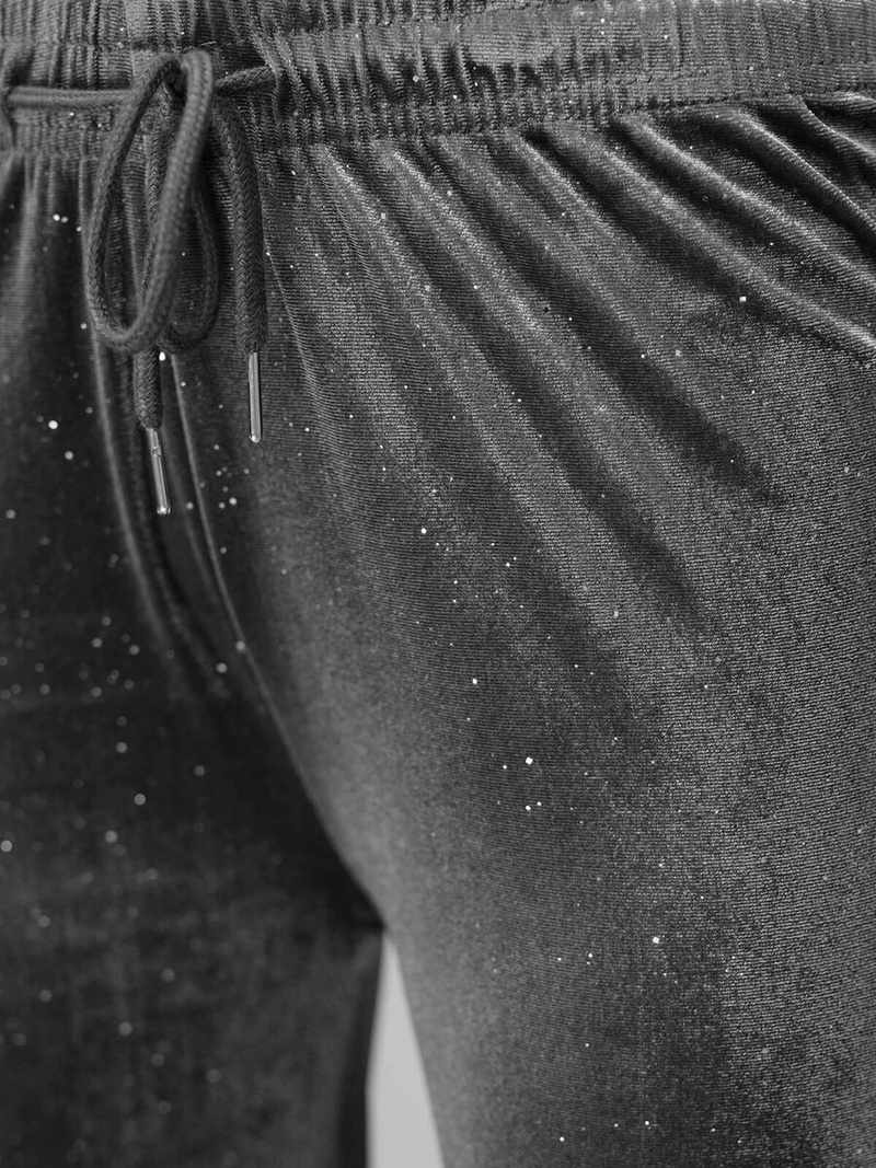 Dámské Velurové Kalhoty Grafitové OZONEE JS/92K519/10