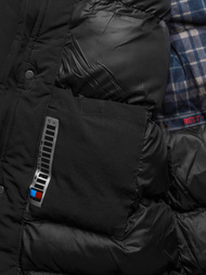 Pánská Zimní Bunda Černá OZONEE JS/5M718/392