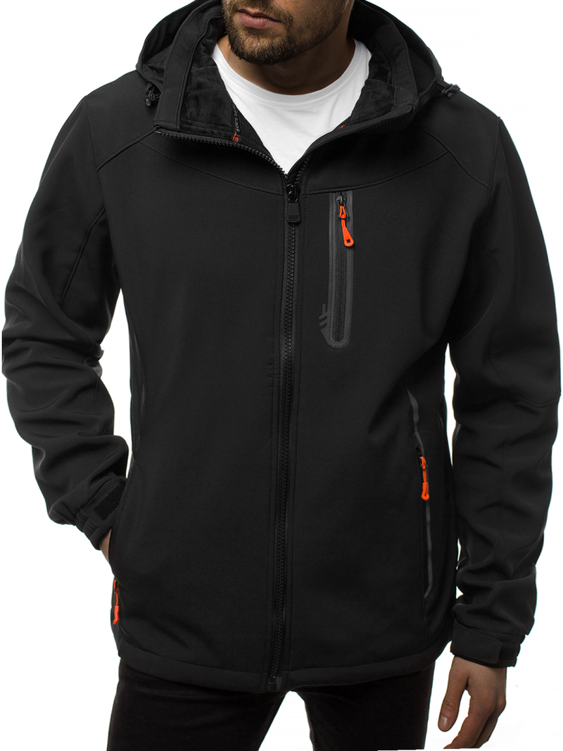 Pánská Bunda Softshell černo-oranžová OZONEE GE/12269Z