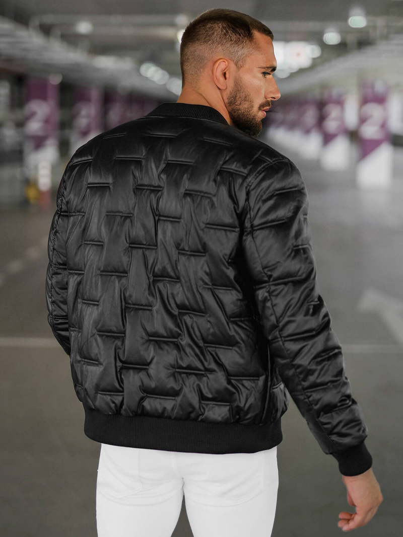 Pánská Bunda Černá OZONEE O/11Z8099Z