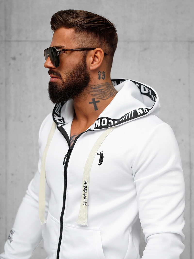 Pánská Tepláková Souprava Bílé OZONEE O/LN11675