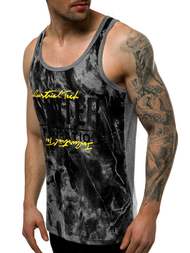 Pánské Tílko Grafitové OZONEE JS/SS11033