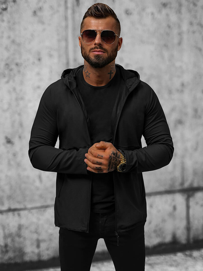 Pánská Bunda Černá OZONEE JS/HM144/1