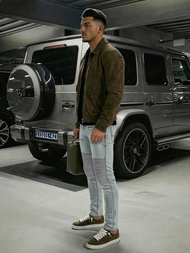 Pánské Džíny Světle-Modré OZONEE O/EM8889Z