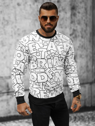 Pánská Mikina Bílá OZONEE JS/8B1136/1