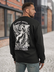 Pánská Mikina Černá OZONEE JS/65B3919/3